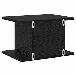 Noční stolek 2 pcs Černý dub 40 x 30 x 25 cm kompozitní dřevo - obrázek 8