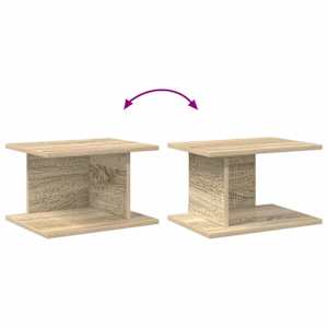 Noční stolek 2 pcs Sonoma dub 40 x 30 x 25 cm kompozitní dřevo - obrázek 11