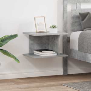 Noční stolek 2 pcs Betonově šedá 40 x 30 x 25 cm - obrázek 1