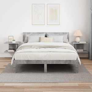 Noční stolek 2 pcs Betonově šedá 40 x 30 x 25 cm - obrázek 4
