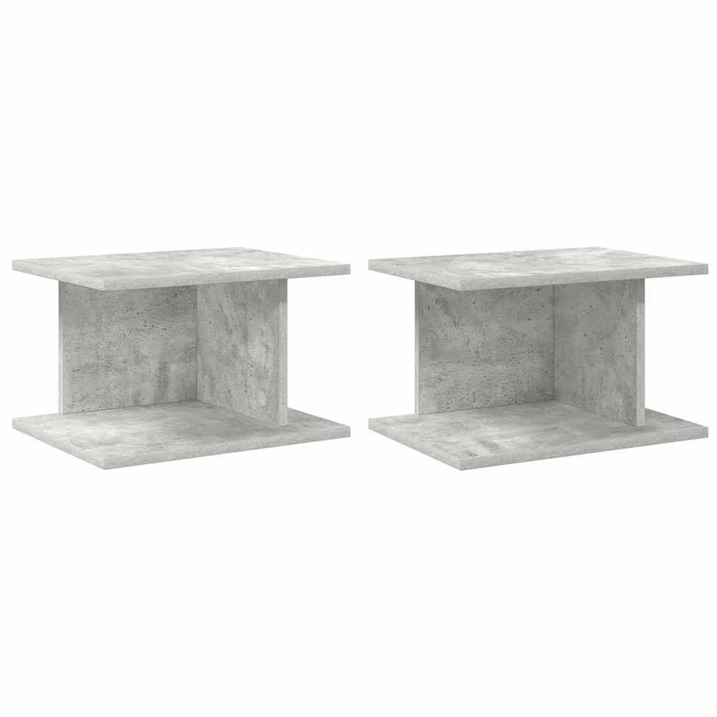 Nočna omarica 2 pcs Betonsko siva 40 x 30 x 25 cm - slika 2