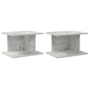 Noční stolek 2 pcs Betonově šedá 40 x 30 x 25 cm - obrázek 2
