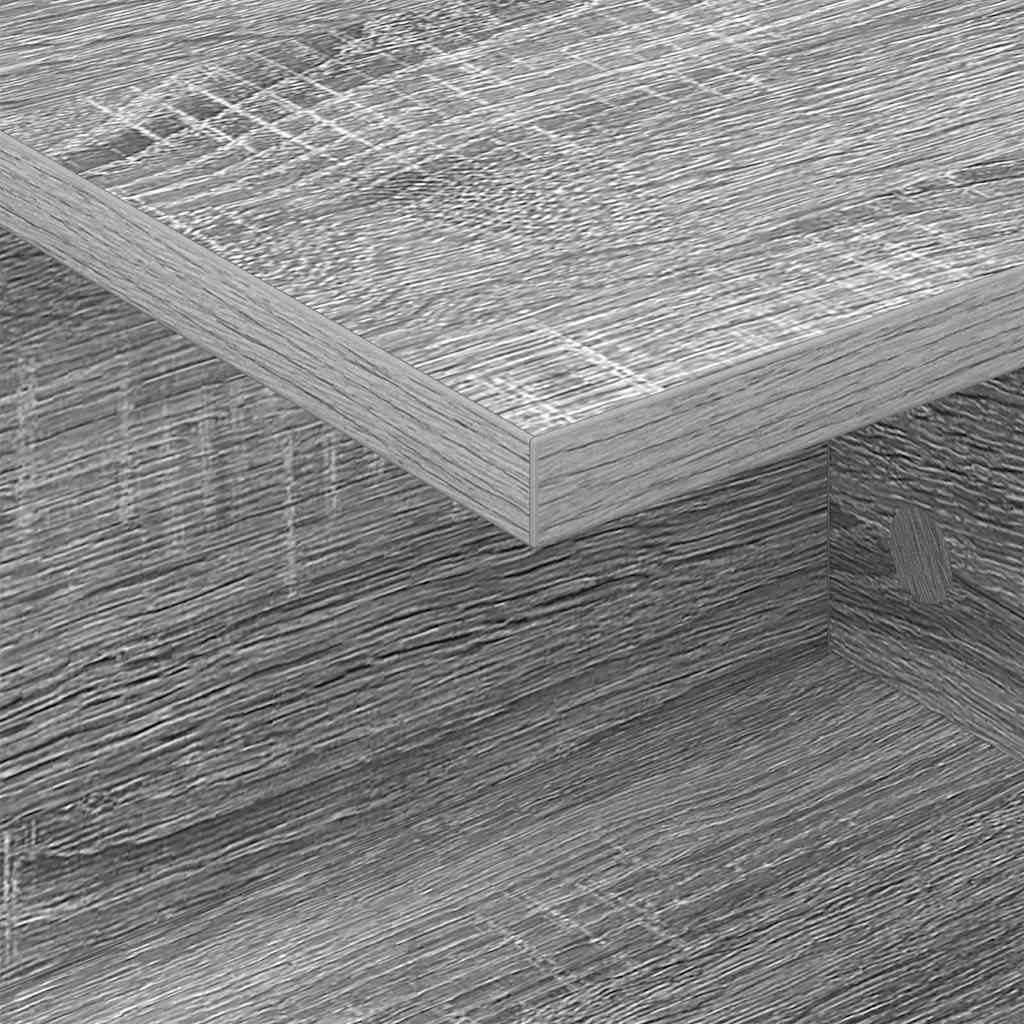 Nočna omarica Siva Sonoma 40 x 30 x 25 cm Konstruiran les - slika 8