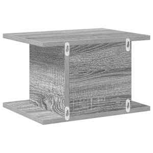 Noční stolek 2 pcs Šedá Sonoma 40 x 30 x 25 cm kompozitní dřevo - obrázek 8
