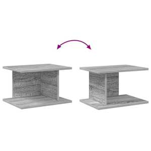 Noční stolek 2 pcs Šedá Sonoma 40 x 30 x 25 cm kompozitní dřevo - obrázek 11