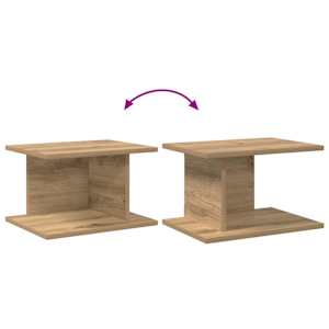 Noční stolek 2 pcs Artisanový dub 40 x 30 x 25 cm - obrázek 11