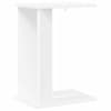 vidaXL Otsalaud Valge 35 x 25 x 50 cm Tehispuit