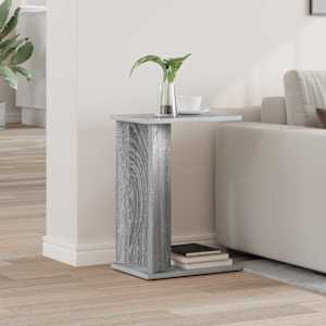 Stranska miza Siva Sonoma 35 x 25 x 50 cm Konstruiran les