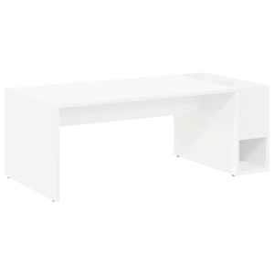vidaXL Kohvilaud Valge 101,5 x 50 x 37 cm Tehispuit