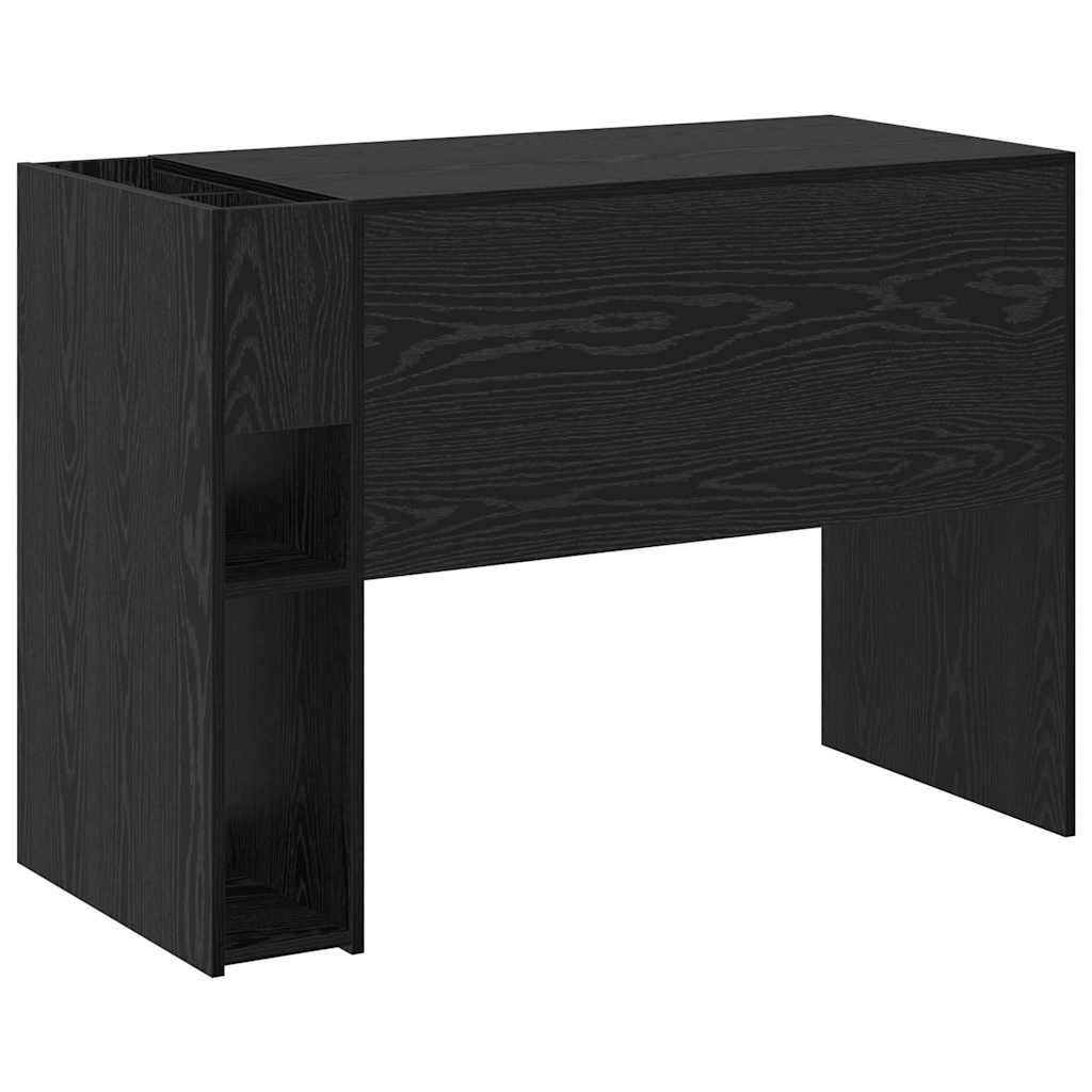 Birou Stejar Negru 109 x 50 x 78 cm Lemn compozit [6]