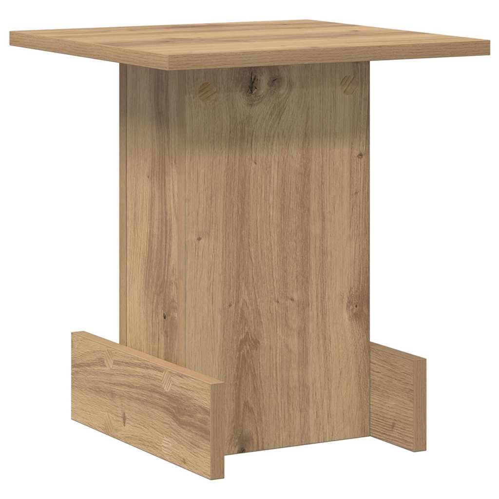 VidaXL Bijzettafel Artisan Eiken 35, 5 X 35 X 40 Cm Bewerkt Hout