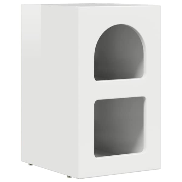 vidaXL &Ouml;&ouml;kapp ELST Kergelt l&auml;ikiv valge 29,5 x 33,5 x 50 cm Tehispuit