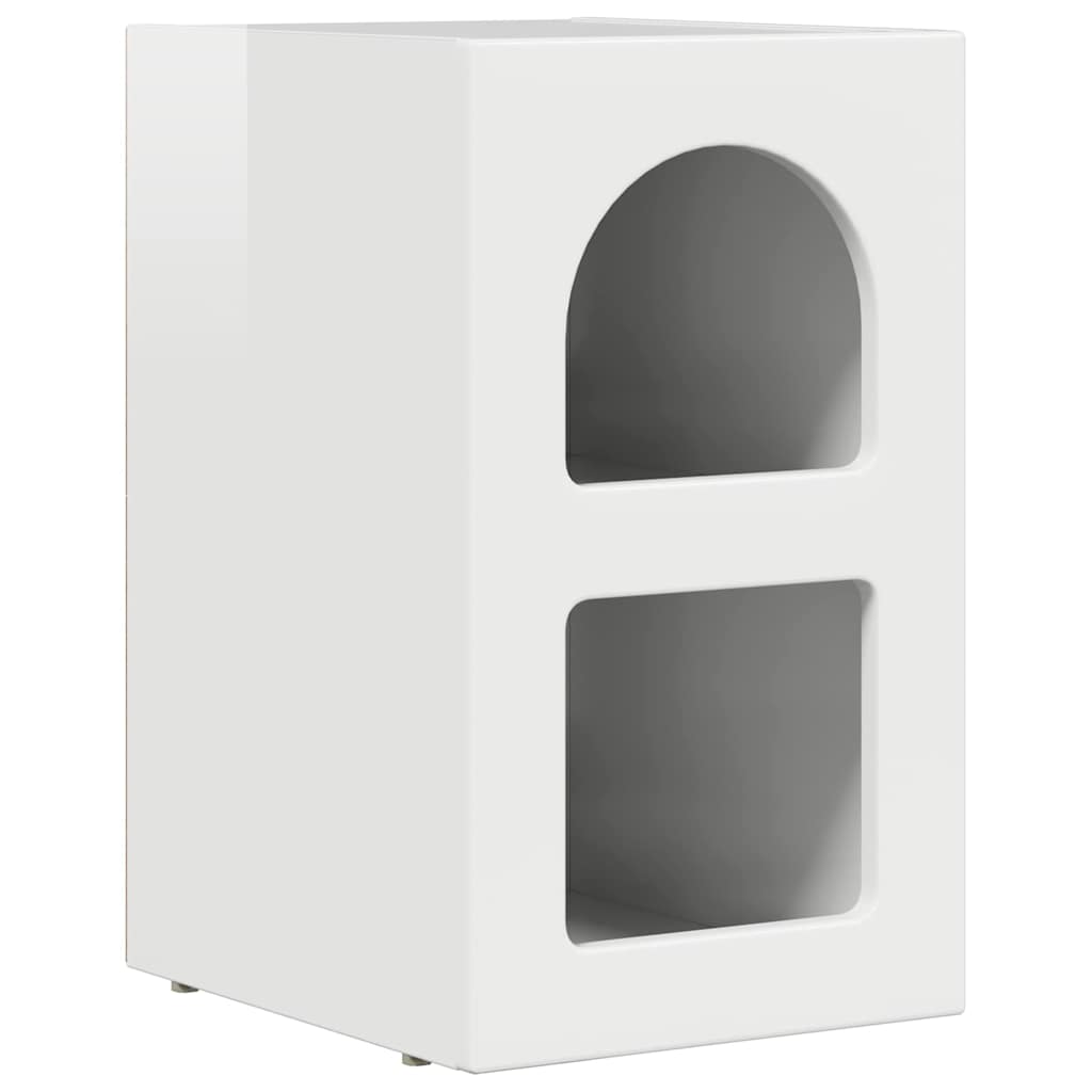 Thumbnail - vidaXL Nachttisch Hochglanz Weiß 29,5 x 35 x 50 cm Holzwerkstoff