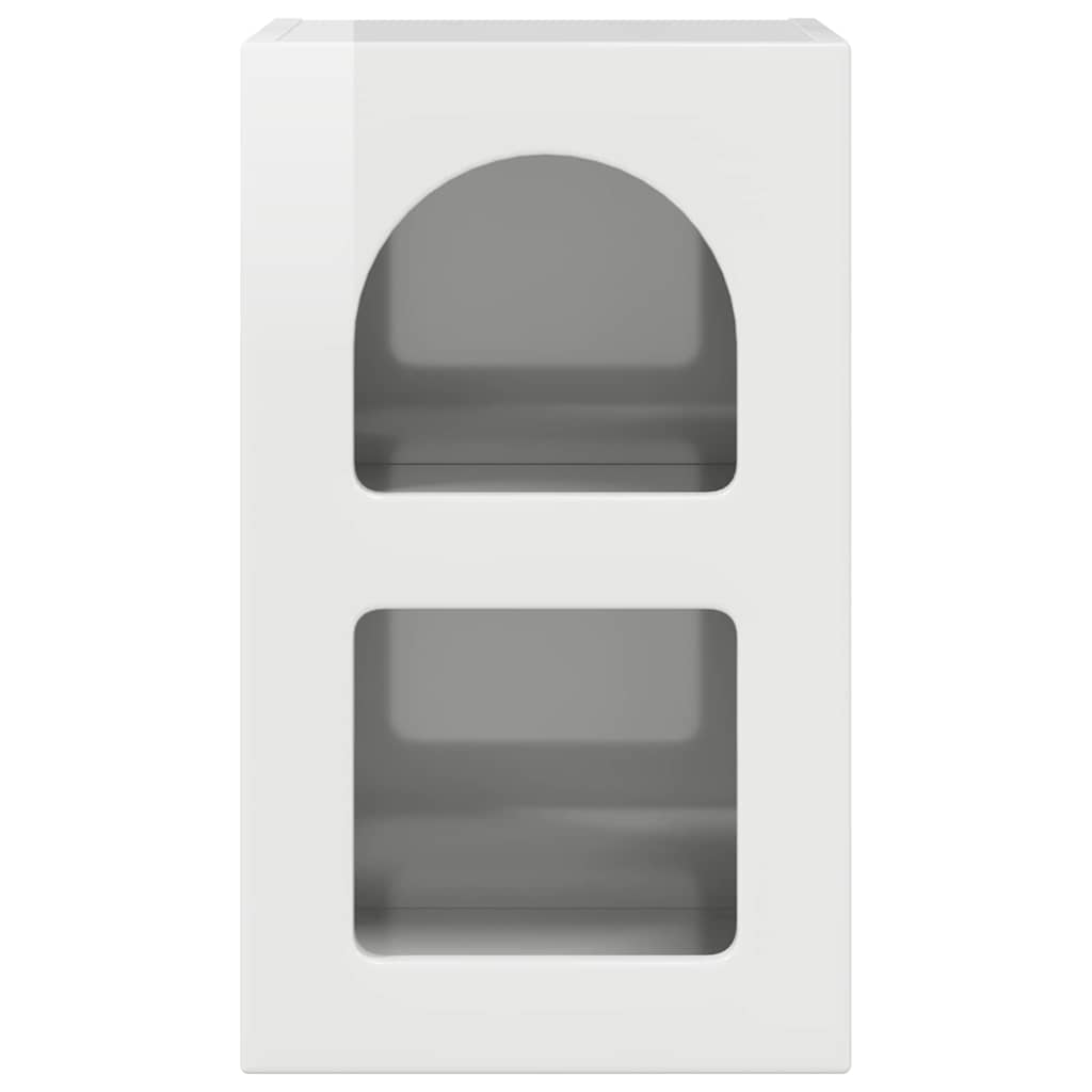 Yöpöytä Korkean kiillon valkoinen 29.5 x 35 x 50 cm - Image 4