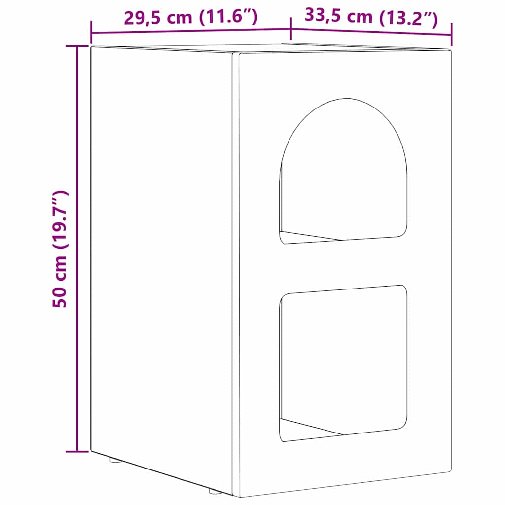 Öökapp Suitsetatud tamm 29.5 x 35 x 50 cm Tehispuit 10 Kõik vajalik sinu aeda ja koju! Öökapp Suitsetatud tamm 29.5 x 35 x 50 cm Tehispuit - Image 10