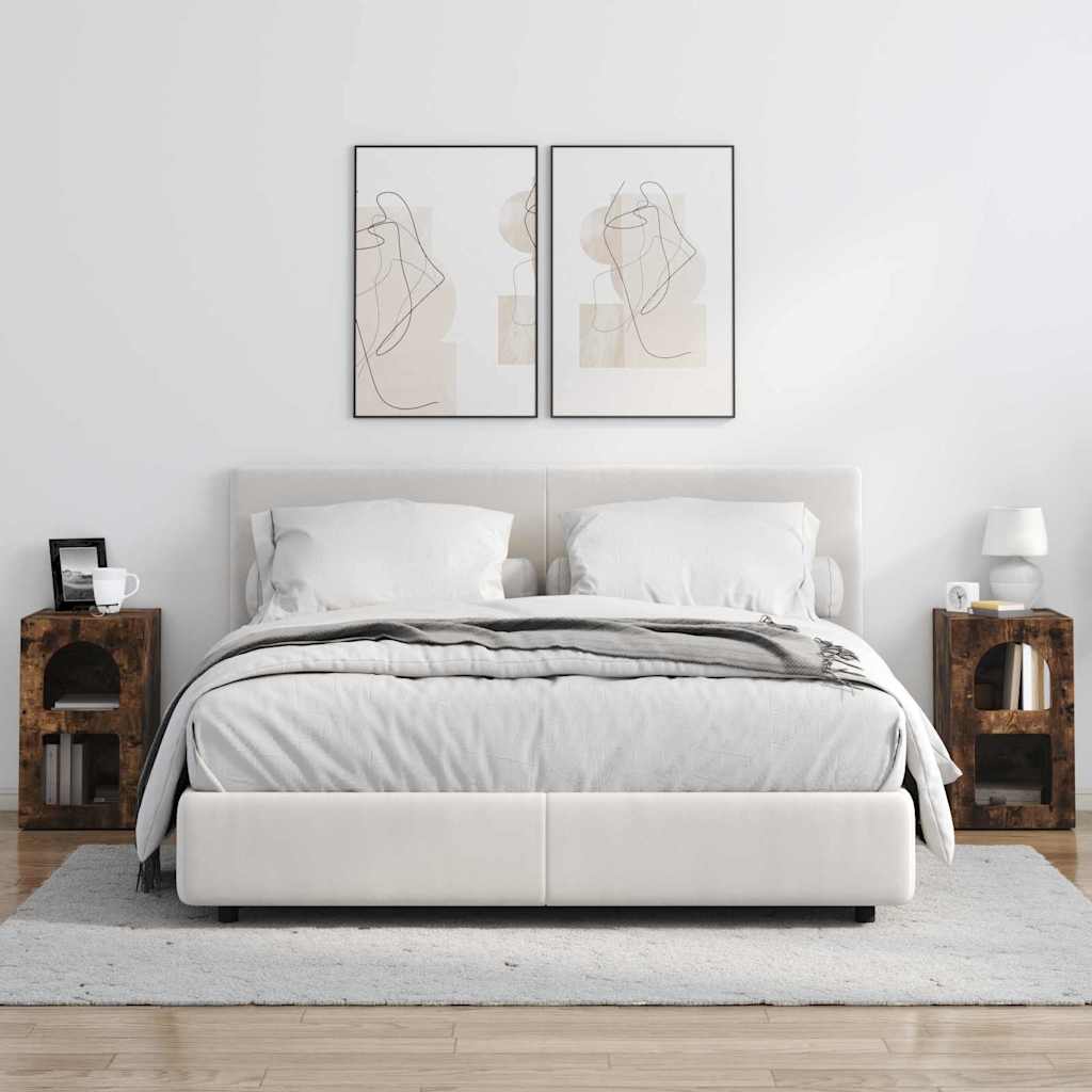 Yöpöytä 2 pcs Savupähkinä 29.5 x 35 x 50 cm Tekninen puu - Image 4