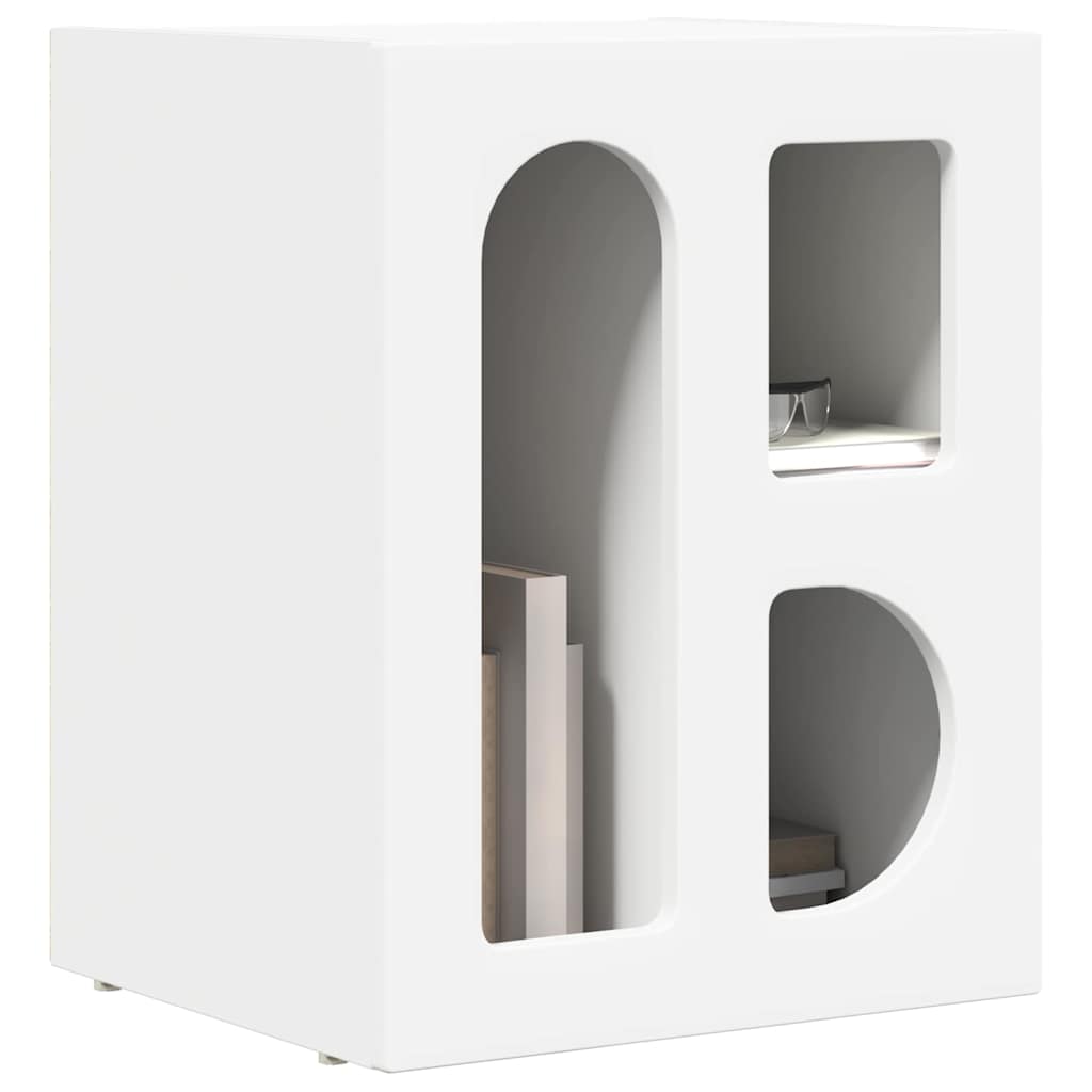 vidaXL Nachtkastje 2 pcs Wit 40 x 35 x 50 cm Bewerkt hout