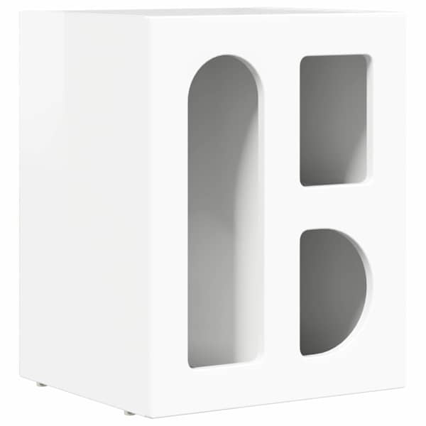 vidaXL &Ouml;&ouml;kapp ELST Kergelt l&auml;ikiv valge 40 x 35 x 50 cm Tehispuit