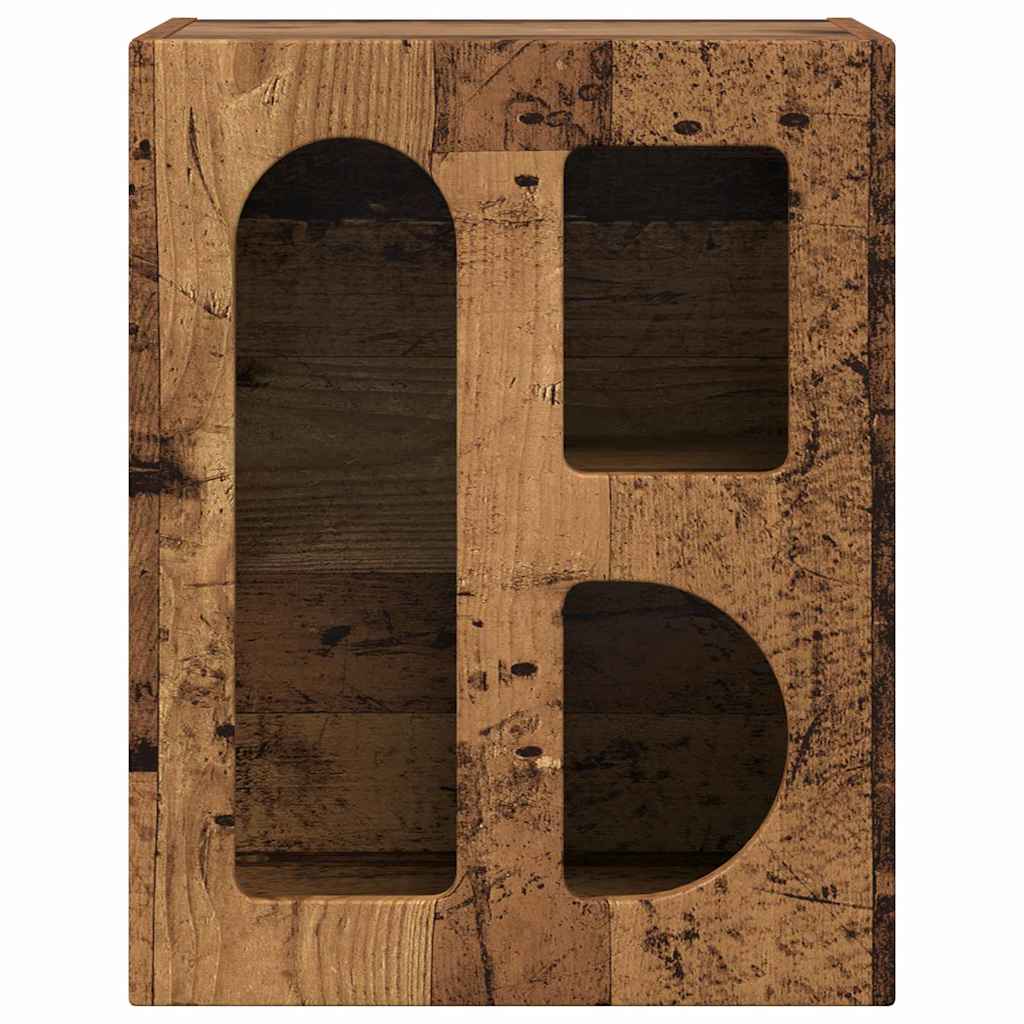 Yöpöytä 2 pcs Vanha puu 40 x 35 x 50 cm Tekninen puu - Image 6