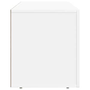 Televizní skříň ELST 100 x 35 x 40 cm Bílá kompozitní dřevo - obrázek 6