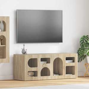 Televizní skříň ELST 100 x 35 x 40 cm Sonoma dub - obrázek 1