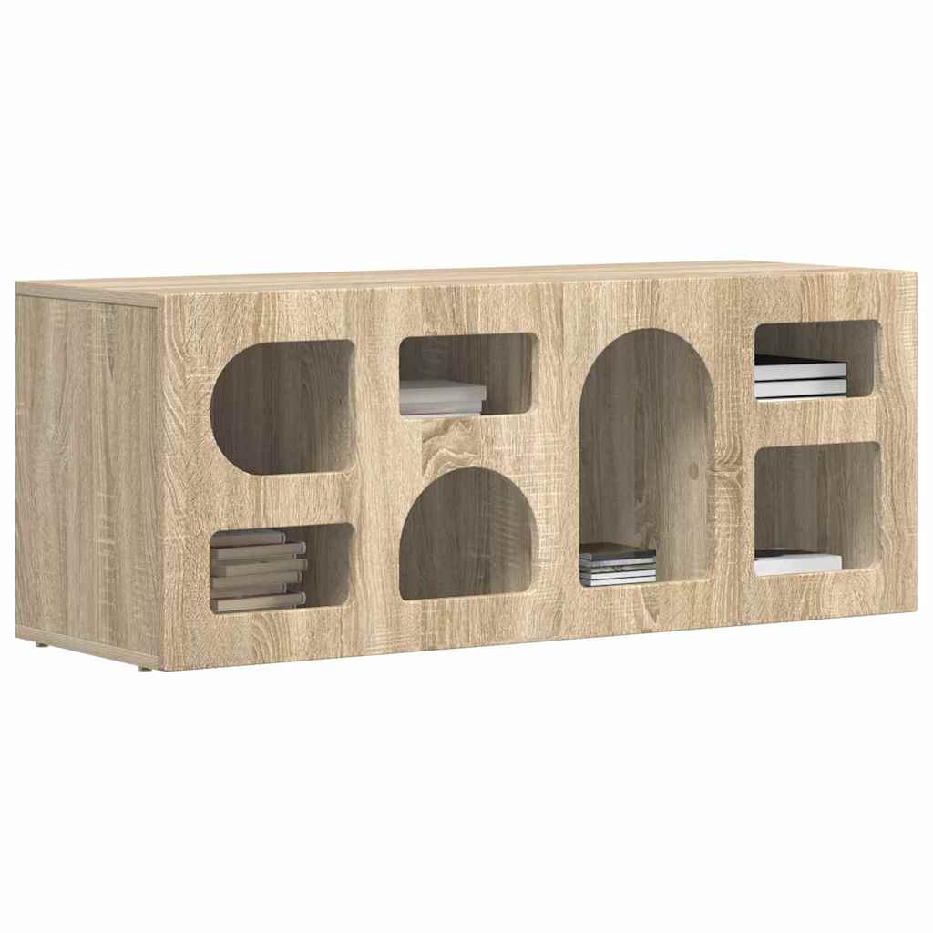 vidaXL TV-kast Sonoma Eiken 100 x 35 x 40 cm Bewerkt hout