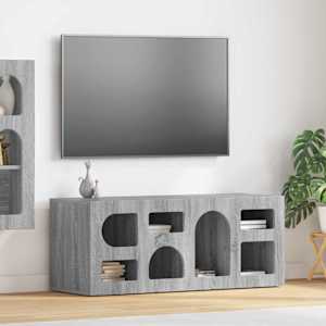 TV omarica Siva Sonoma 100 x 35 x 40 cm Konstruiran les