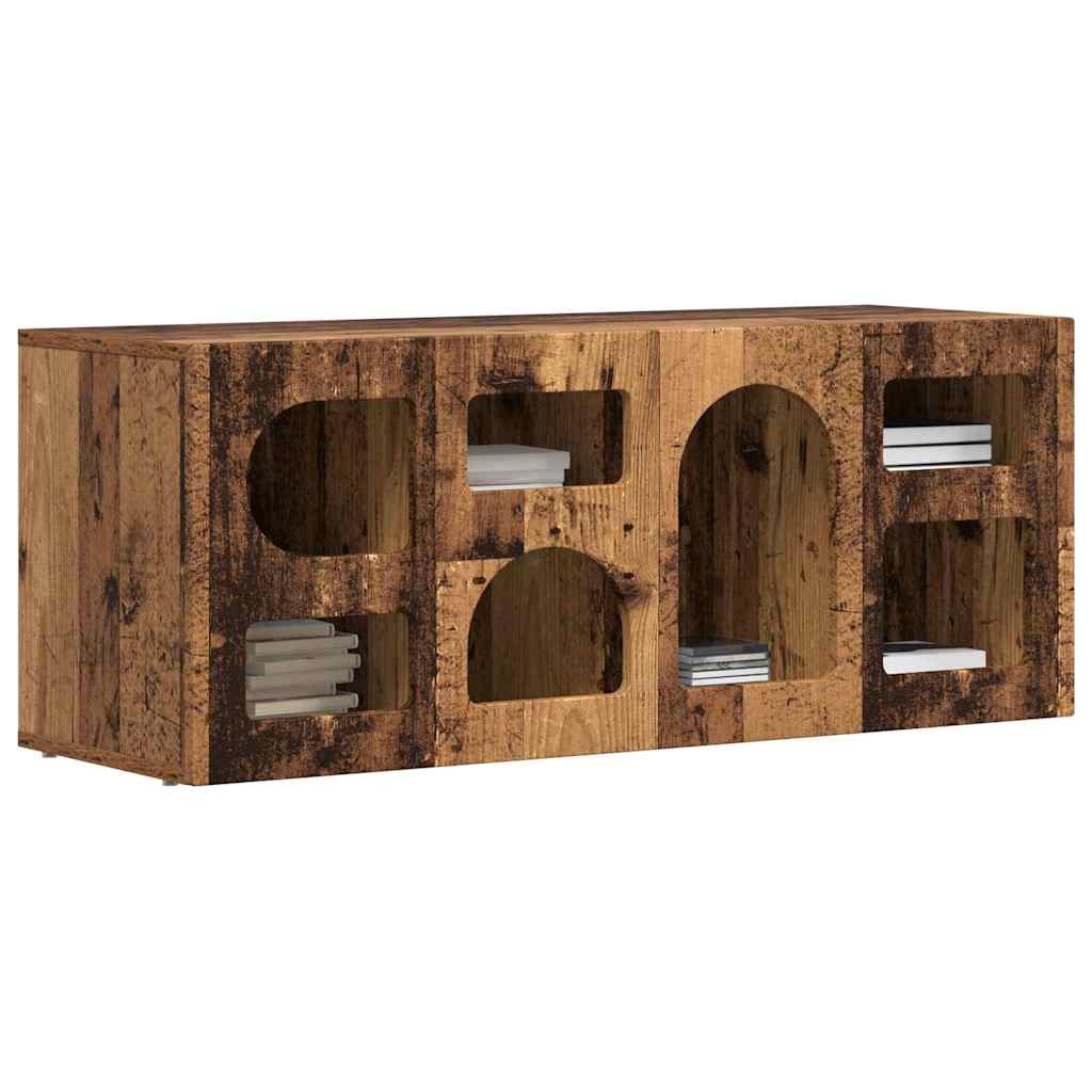 vidaXL TV-kast Oudhout 100 x 35 x 40 cm Bewerkt hout