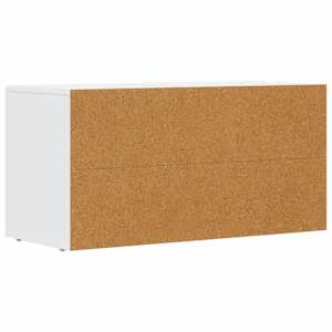 Televizní skříň ELST 80 x 35 x 40 cm Bílá kompozitní dřevo - obrázek 7