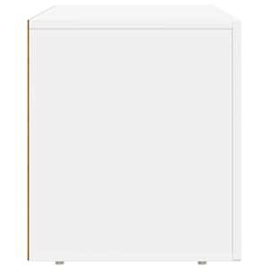 Televizní skříň ELST 80 x 35 x 40 cm Bílá kompozitní dřevo - obrázek 6