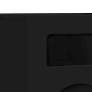 Televizní skříň ELST 80 x 35 x 40 cm Černá kompozitní dřevo - obrázek 8