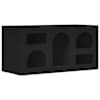 vidaXL Telerikapp ELST 80 x 35 x 40 cm Must Tehispuit