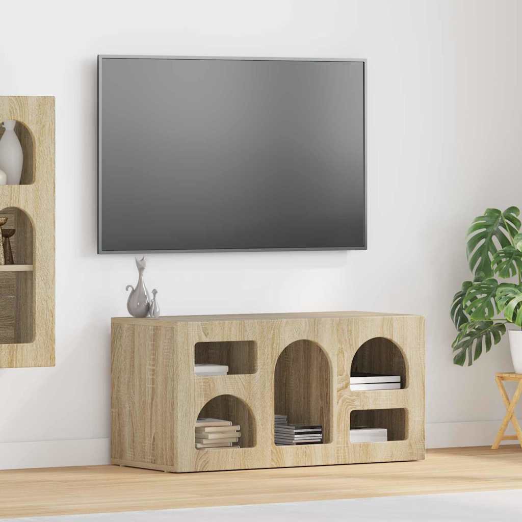 vidaXL Cabinet TV Stejar Sonoma 80 x 35 x 40 cm Lemn compozit