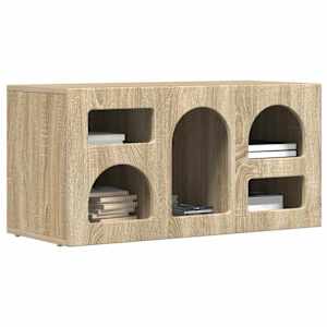 Televizní skříň ELST 80 x 35 x 40 cm Sonoma dub - obrázek 3