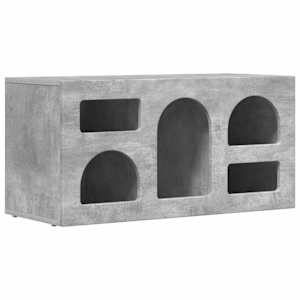 Televizní skříň ELST 80 x 35 x 40 cm Betonově šedá - obrázek 2