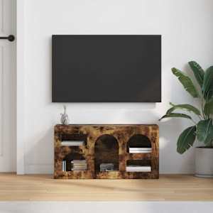 Televizní skříň ELST 80 x 35 x 40 cm Kouřový dub - obrázek 4