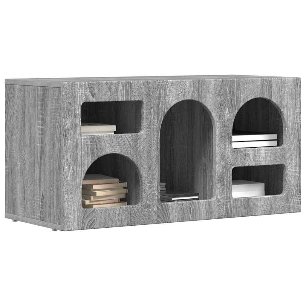 vidaXL TV-kast Grijs Sonoma 80 x 35 x 40 cm Bewerkt hout