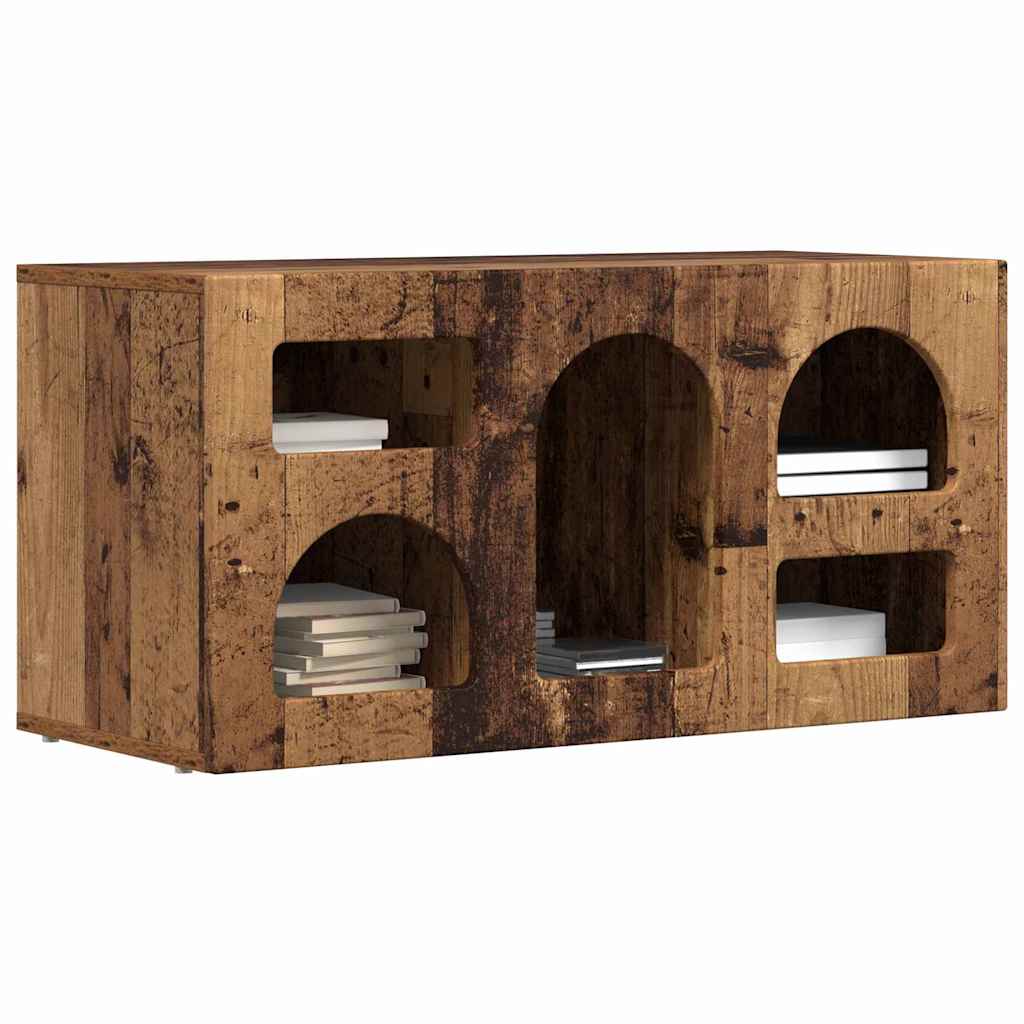 vidaXL TV-kast Oudhout 80 x 35 x 40 cm Bewerkt hout