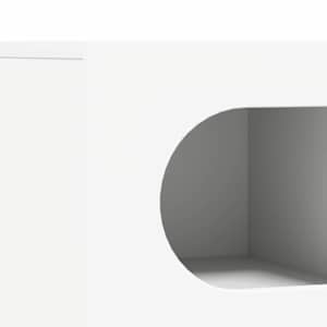 Televizní skříň ELST 60 x 35 x 40 cm Bílá kompozitní dřevo - obrázek 8