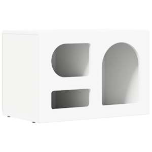vidaXL Telerikapp ELST 60 x 35 x 40 cm Valge Tehispuit