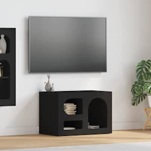 Televizní skříň ELST 60 x 35 x 40 cm Černá kompozitní dřevo - obrázek 1
