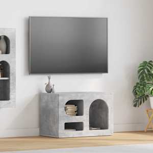 TV omarica Betonsko siva 60 x 35 x 40 cm Konstruiran les