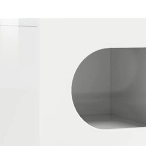 Televizní skříň ELST 60 x 35 x 40 cm Vysoce lesklá bílá - obrázek 8