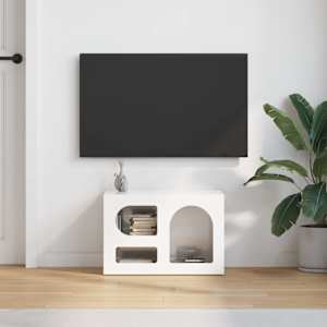 Televizní skříň ELST 60 x 35 x 40 cm Vysoce lesklá bílá - obrázek 4