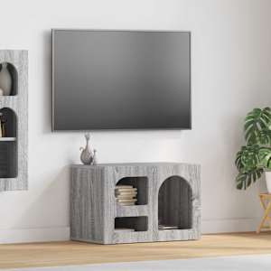 TV omarica Siva Sonoma 60 x 35 x 40 cm Konstruiran les
