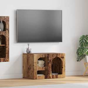 Televizní skříň ELST 60 x 35 x 40 cm Staré dřevo - obrázek 1