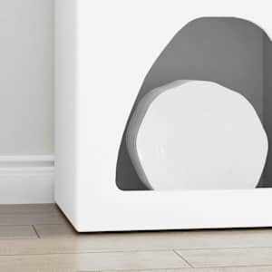 Servírovací skříň ELST Bílá 40 x 35 x 100.5 cm kompozitní dřevo - obrázek 5