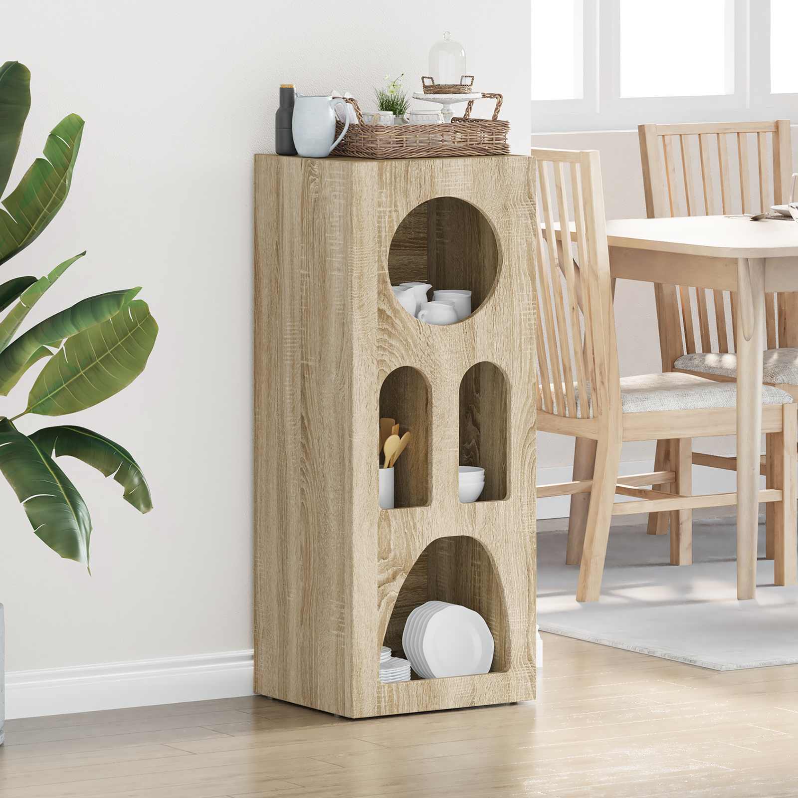 vidaXL Bufet Stejar Sonoma 40 x 35 x 100.5 cm Lemn compozit