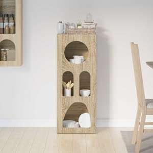 Servírovací skříň ELST Sonoma dub 40 x 35 x 100.5 cm - obrázek 4