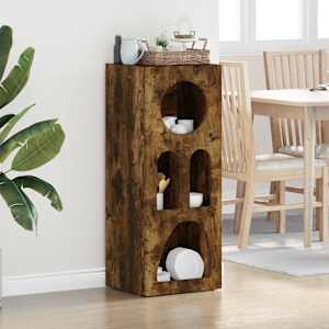 Strani šal Dimljeni oreh 40 x 35 x 100,5 cm Konstruiran les